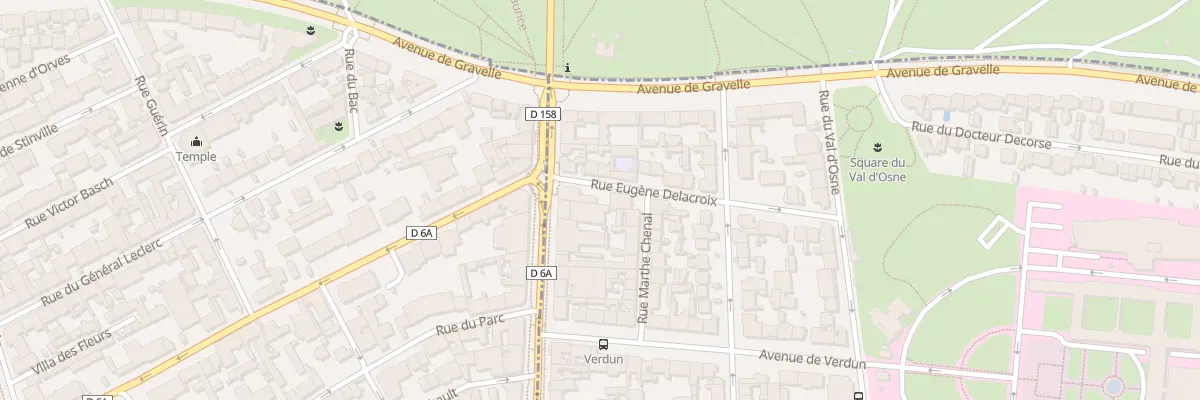 Plan du 2 Rue Eugène Delacroix à Saint-Maurice