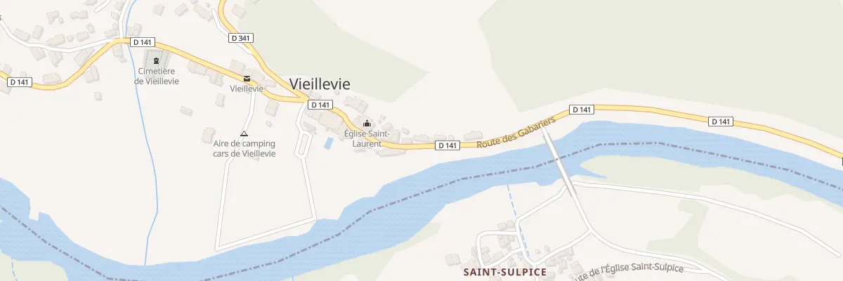 Plan du 5004 Le Bourg à Vieillevie