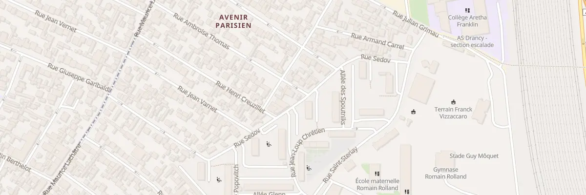 Plan du 50 Rue Ambroise Thomas à Drancy