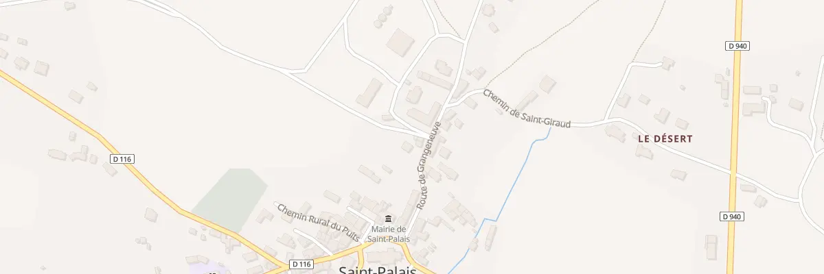 Plan du 5 Rte de Grangeneuve à Saint-Palais