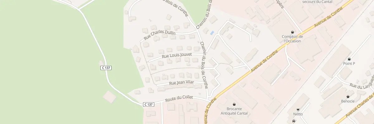 Plan du 3 Rue Louis Jouvet à Aurillac