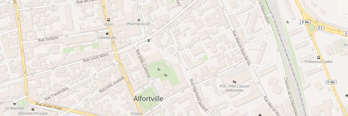 Plan du 10 Rue Raymond Jaclard à Alfortville