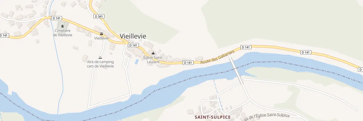 Plan du 5003 Le Bourg à Vieillevie
