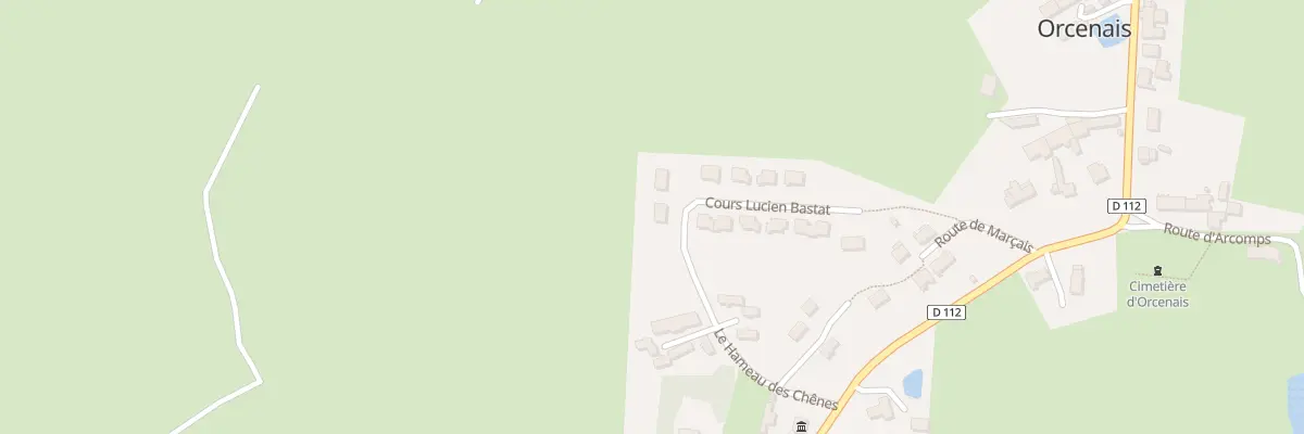 Plan du 11 Crs Lucien Bastat à Orcenais