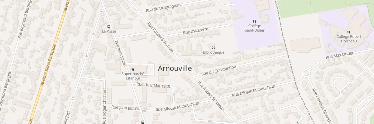 Plan du 19 Rue Robert Schuman à Arnouville