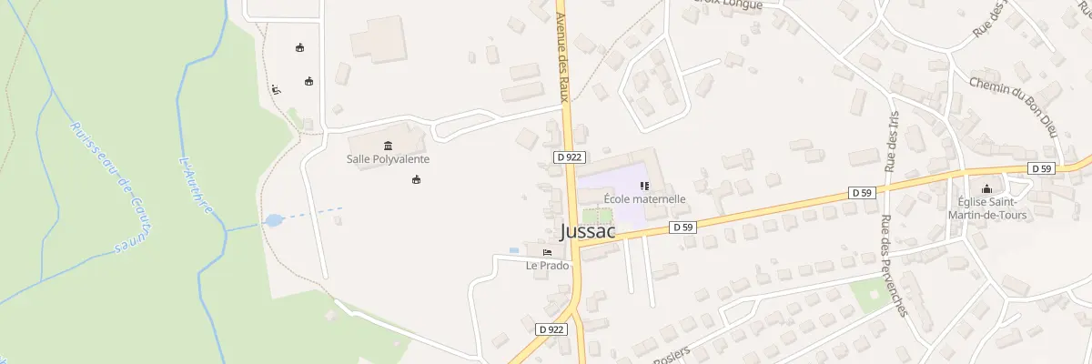 Plan du 6 Av de Laprade à Jussac