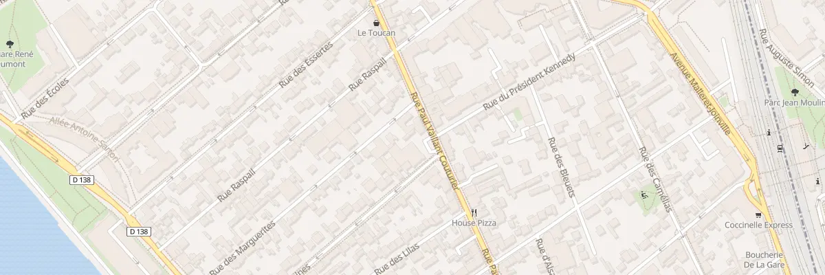 Plan du 192 Rue Vaillant Couturier à Alfortville