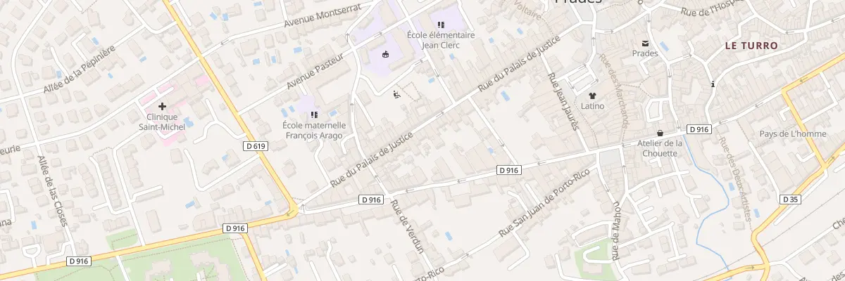 Plan du 57 Rue du Palais de Justice à Prades