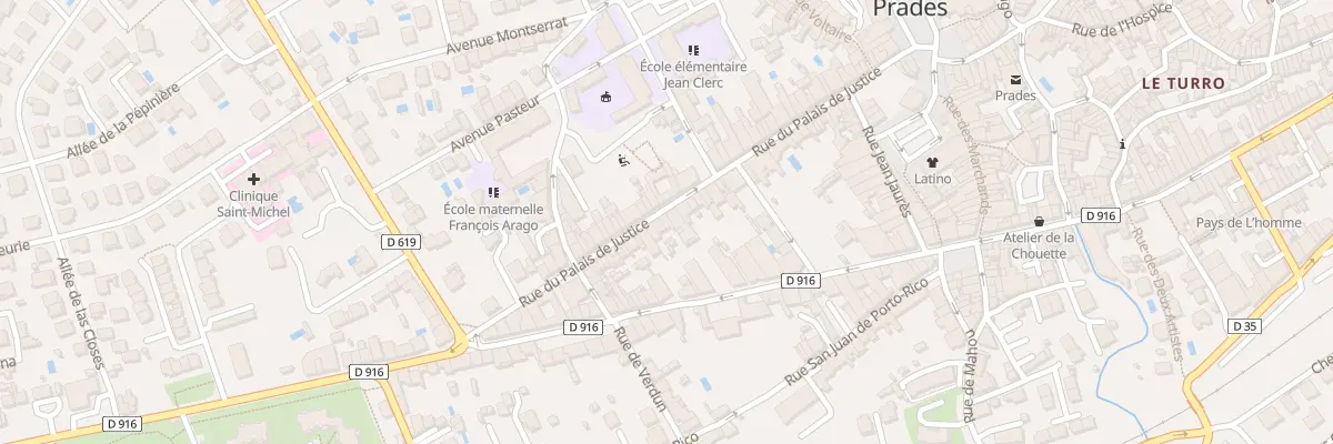 Plan du 55B Rue du Palais de Justice à Prades