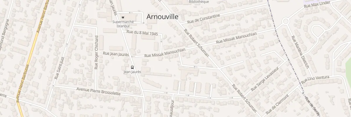 Plan du 20 Rue Missak Manouchian à Arnouville