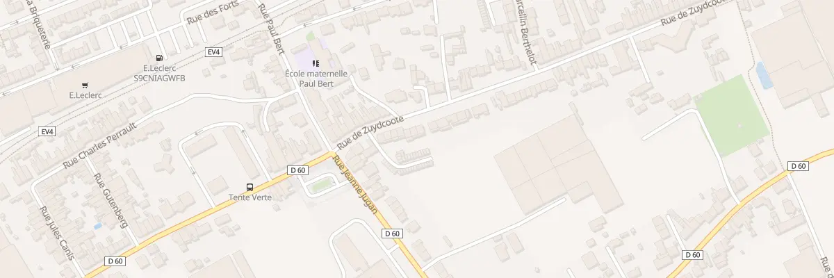 Plan du 90 Rue de Zuydcoote à Dunkerque