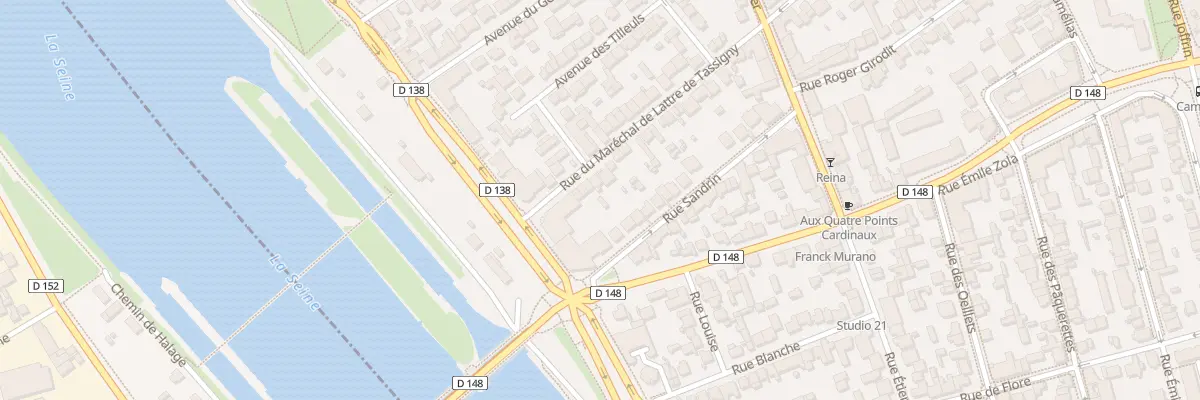 Plan du 6T Rue Mal de Lattre de Tassigny à Alfortville