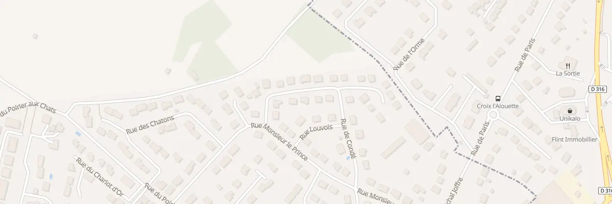 Plan du 8 Rue Turenne à Luzarches