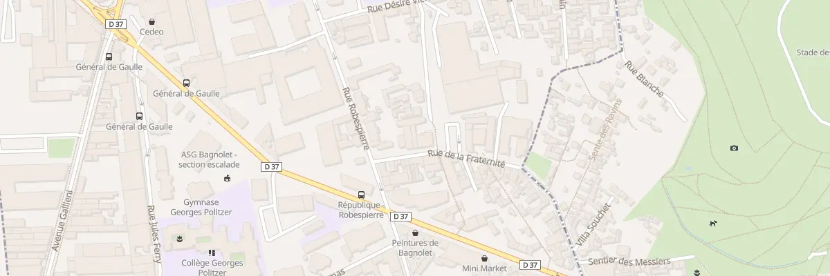 Plan du 7 Rue de la Fraternité à Bagnolet
