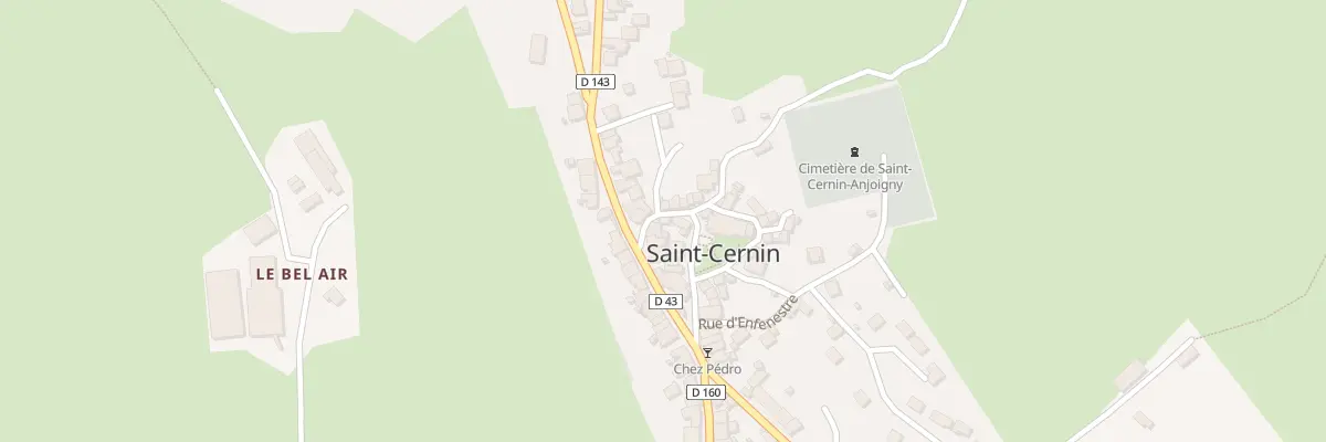 Plan du 5293 Le Bourg à Saint-Cernin