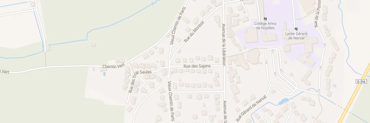 Plan du 12 Rue des Sapins à Luzarches