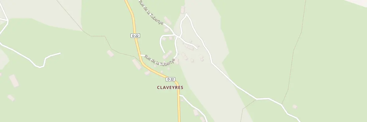 Plan du 5160 Claveyres à Méallet