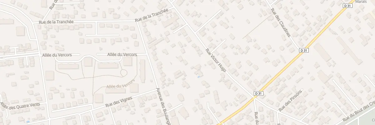 Plan du 74 Rue Victor Hugo à Draveil