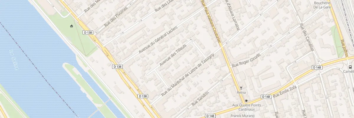 Plan du 10 Av des Tilleuls à Alfortville