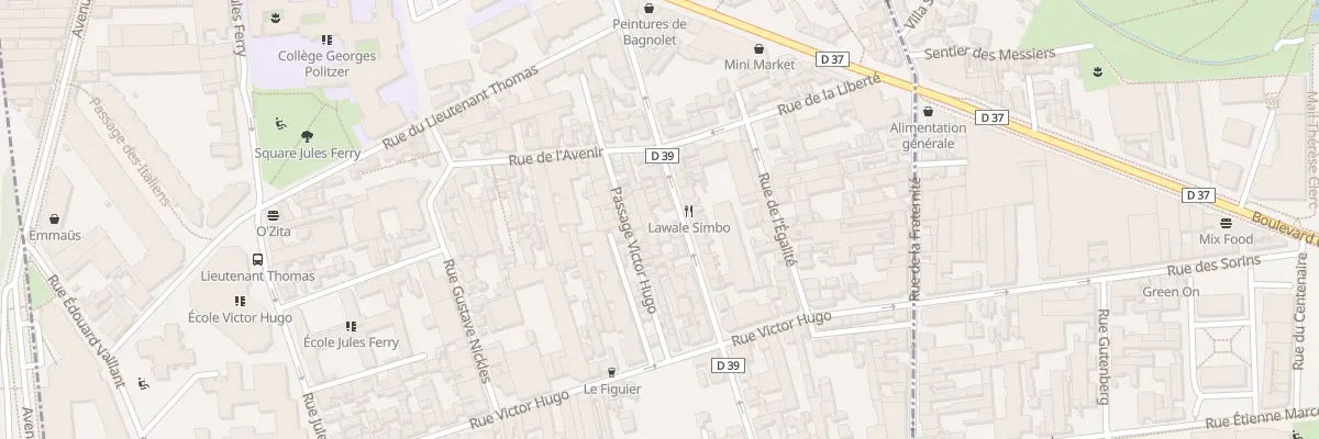 Plan du 152 Rue Robespierre à Bagnolet