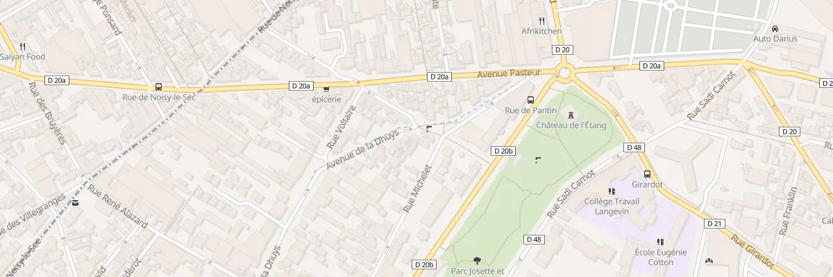 Plan du 158 Av de la Dhuys à Bagnolet