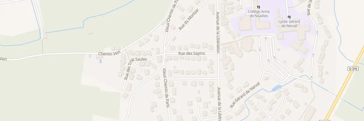 Plan du 11 Rue des Sapins à Luzarches