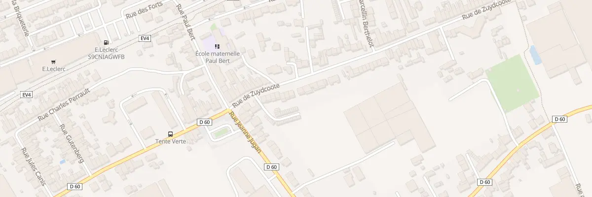 Plan du 94 Rue de Zuydcoote à Dunkerque