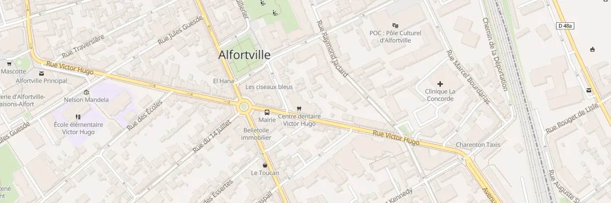 Plan du 53 Rue Victor Hugo à Alfortville