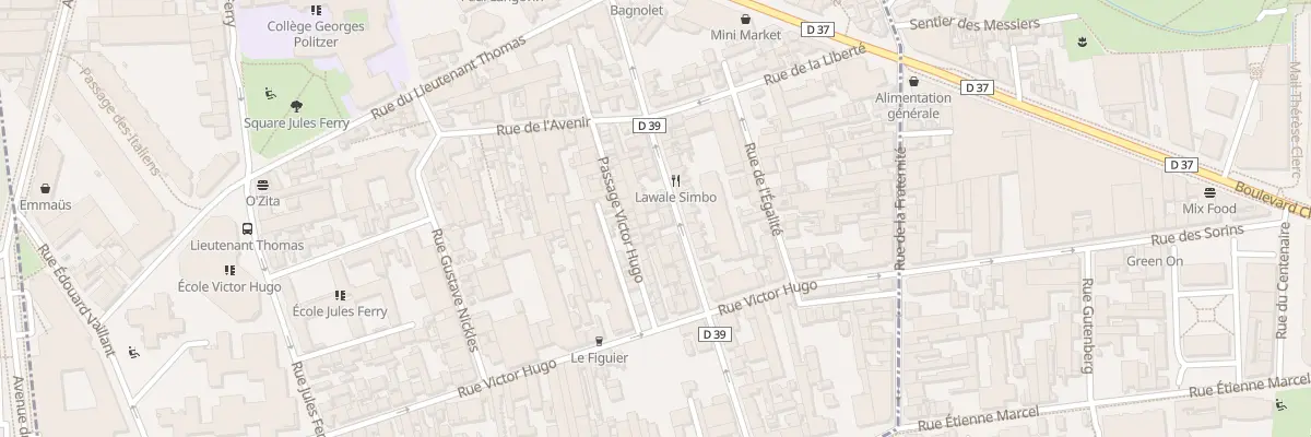 Plan du 156 Rue Robespierre à Bagnolet