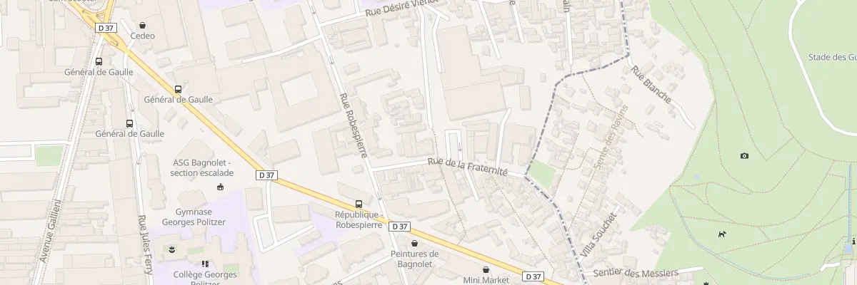 Plan du 9 Rue de la Fraternité à Bagnolet