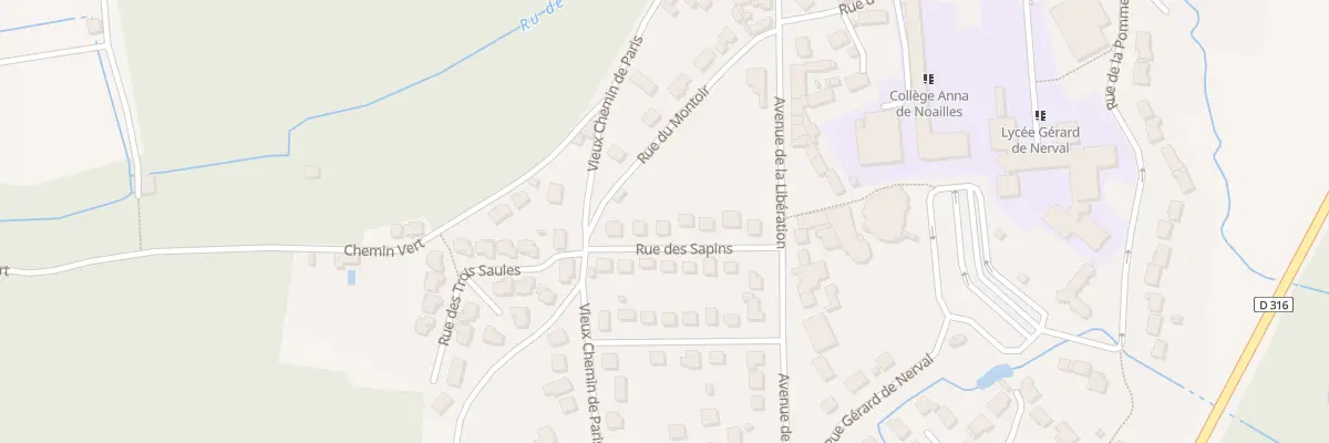 Plan du 10 Rue des Sapins à Luzarches
