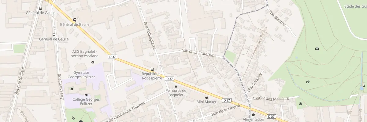Plan du 10B Rue de la Fraternité à Bagnolet