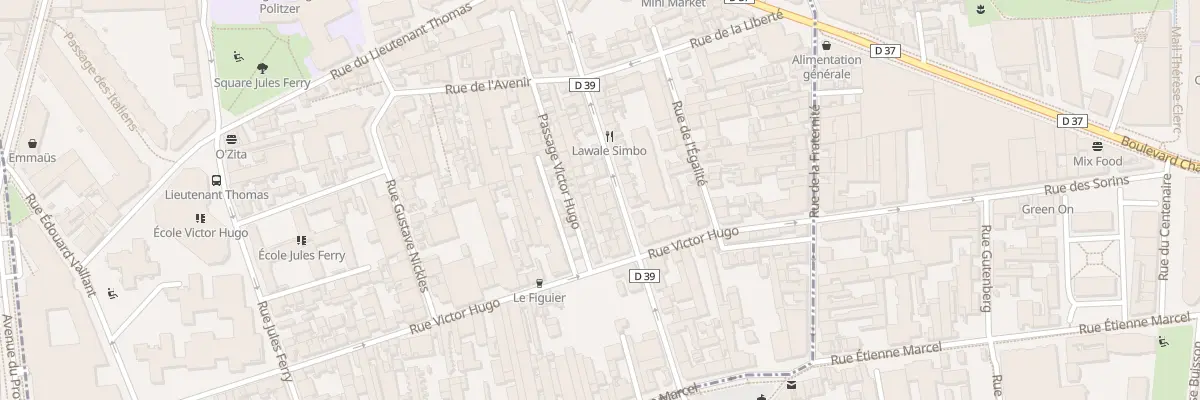 Plan du 160 Rue Robespierre à Bagnolet