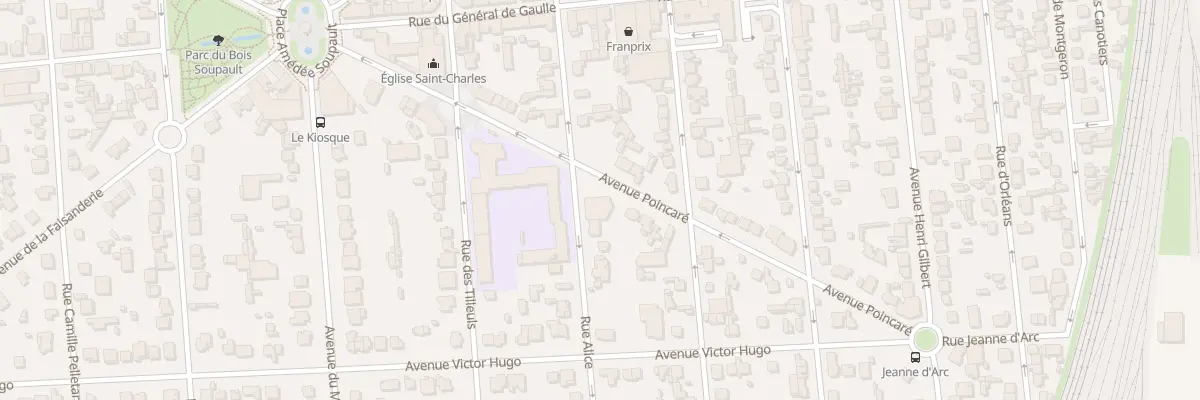 Plan du 15B Av Poincaré à Villeneuve-le-Roi