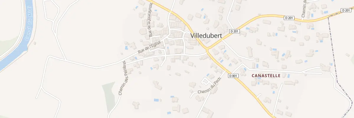 Plan du 4 Che des Peirieres à Villedubert