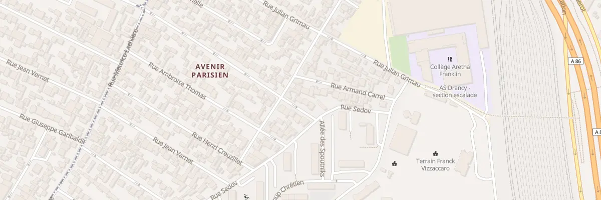Plan du 53 Rue J Baptiste Legendre à Drancy