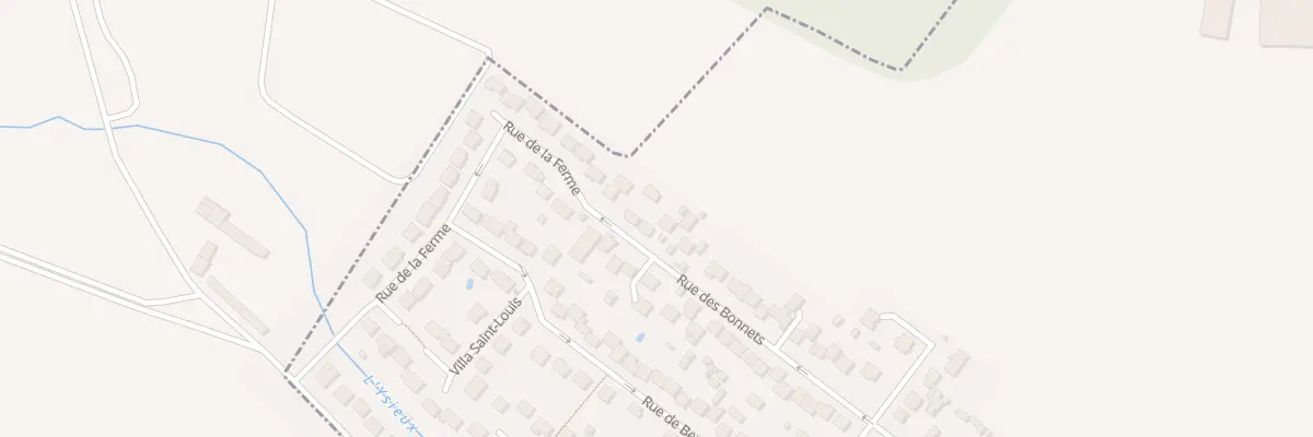 Plan du 74 Rue des Bonnets à Chaumontel