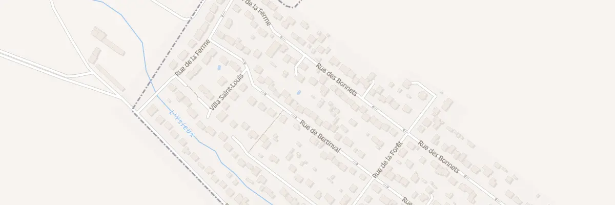 Plan du 56 Rue de Bertinval à Chaumontel