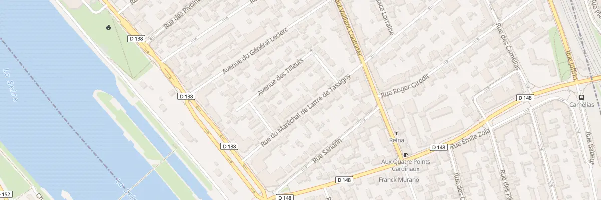 Plan du 17 Rue Mal de Lattre de Tassigny à Alfortville