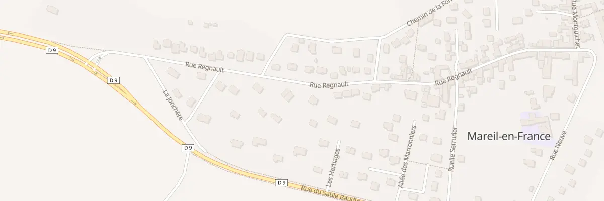 Plan du 57 Rue Regnault à Mareil-en-France