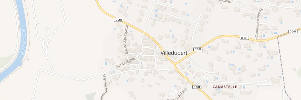 Plan du 14 Le Village à Villedubert