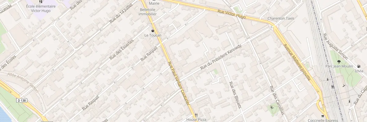 Plan du 195 Rue Vaillant Couturier à Alfortville