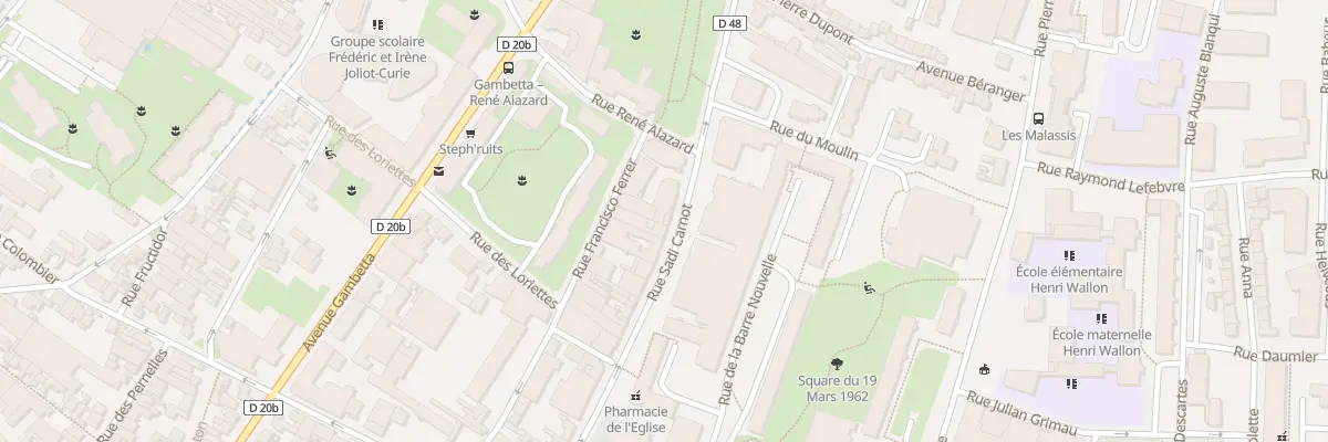 Plan du 46 Rue Francisco Ferrer à Bagnolet