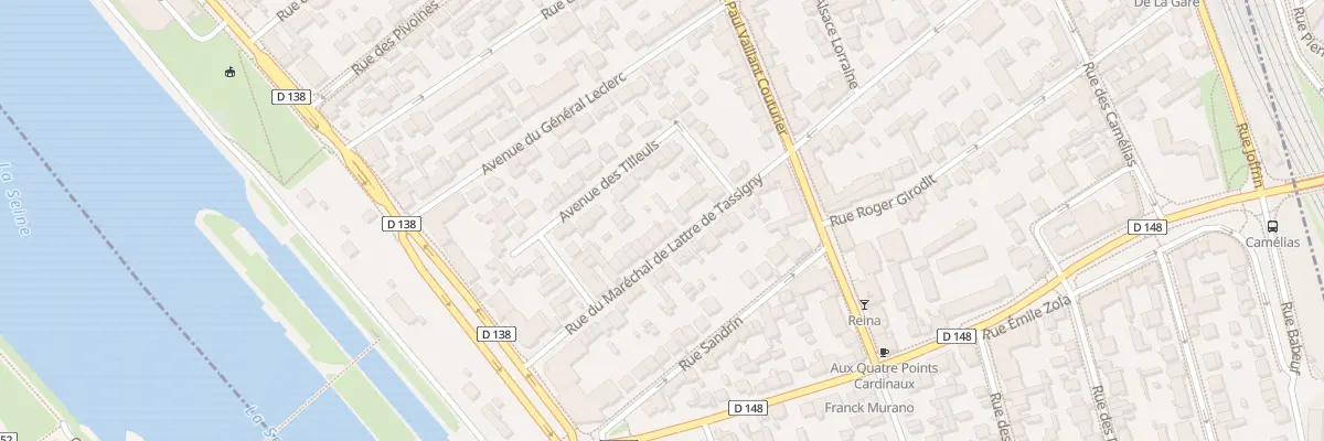 Plan du 19 Rue Mal de Lattre de Tassigny à Alfortville