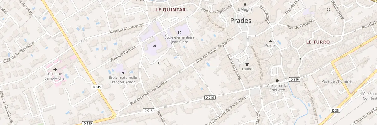 Plan du 44 Rue du Palais de Justice à Prades