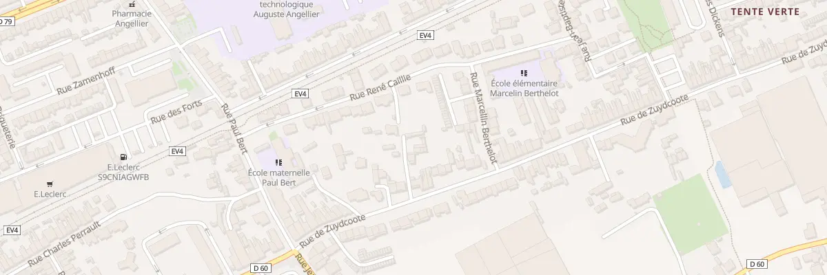 Plan du 135E Rue de Zuydcoote à Dunkerque