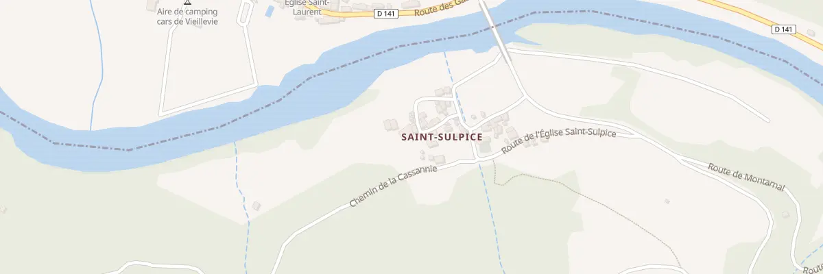 Plan du 5322 Saint Sulpice à Sénergues