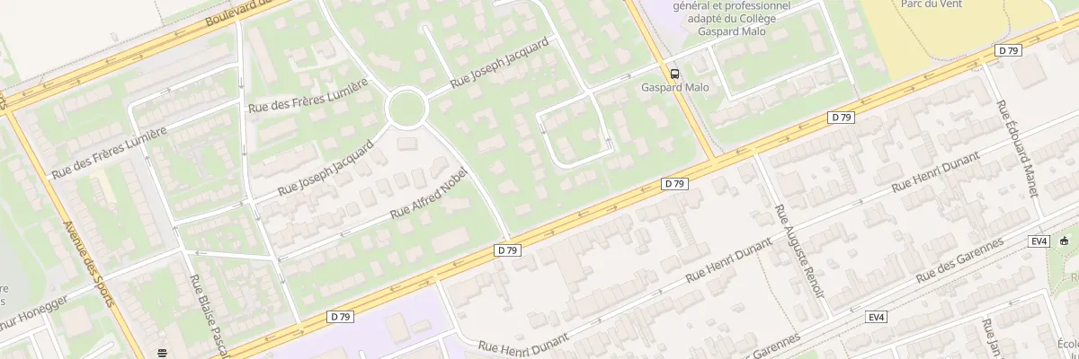 Plan du 64 Rue Joseph Jacquard à Dunkerque