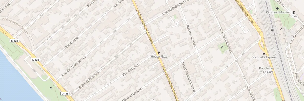 Plan du 202 Rue Vaillant Couturier à Alfortville