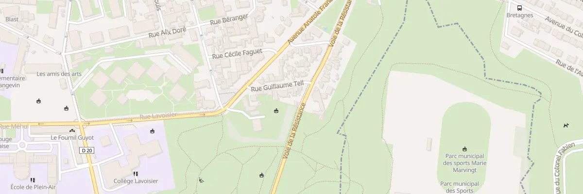 Plan du 16 Rue Guillaume Tel à Pantin